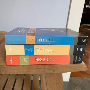 (3) Box DVD Sets of HOUSE : Seasons 1, 2 & 3